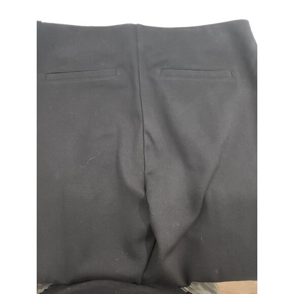 Chico's Pants Ponte Knit Black Mid-rise Side Zip Stretch Women's  Short 6 - Picture 4 of 9